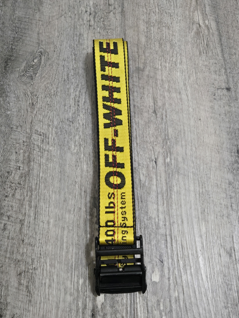 Off-White Industrial Yellow Belt O/S